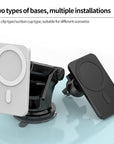 15w Magnetic Car Wireless Charger Phone Stand For Iphone 12 ProMax 12Mini Magsafe Car Holder