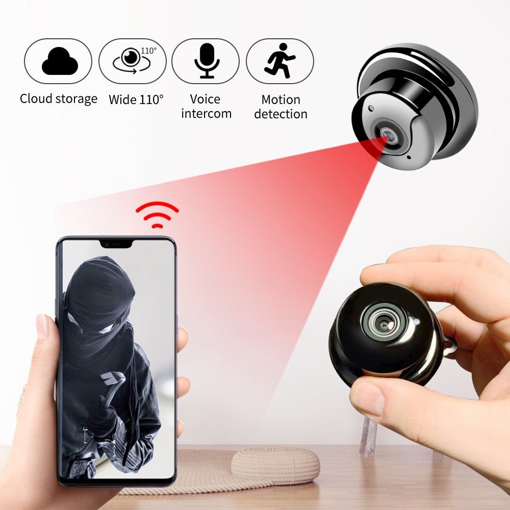 
  
  1080P Wireless Mini WiFi Camera Home Security Camera IP CCTV Surveillance IR Night Vision Motion Detect Baby Monitor P2P
  
