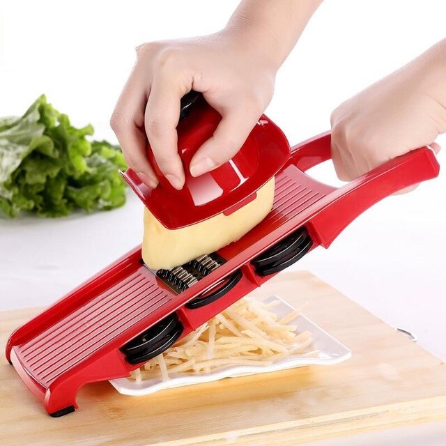 Mandoline Slicer Vegetable Cutter with Stainless Steel Blade Manual Potato Peeler Carrot Cheese Grater Dicer Kitchen Tool