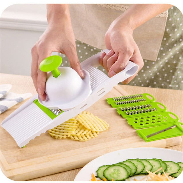 Mandoline Slicer Vegetable Cutter with Stainless Steel Blade Manual Potato Peeler Carrot Cheese Grater Dicer Kitchen Tool