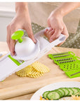 Mandoline Slicer Vegetable Cutter with Stainless Steel Blade Manual Potato Peeler Carrot Cheese Grater Dicer Kitchen Tool