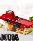 Mandoline Slicer Vegetable Cutter with Stainless Steel Blade Manual Potato Peeler Carrot Cheese Grater Dicer Kitchen Tool