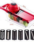 Mandoline Slicer Vegetable Cutter with Stainless Steel Blade Manual Potato Peeler Carrot Cheese Grater Dicer Kitchen Tool